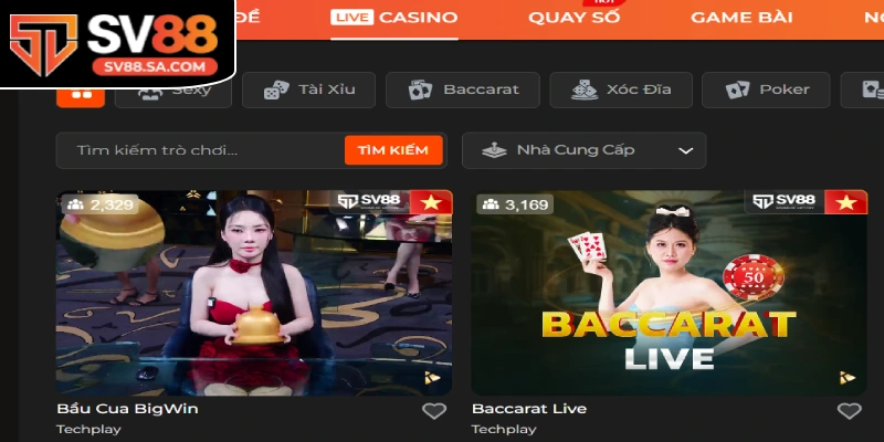 Casino SV88 hoạt động hợp pháp, đáng tin cậy